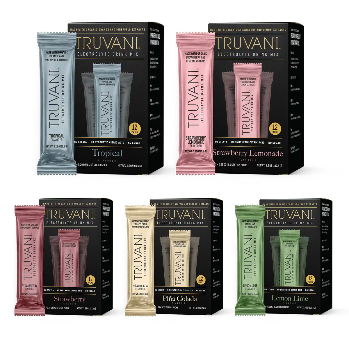 Electrolyte Drink Mix (5 Flavor Variety Pack)